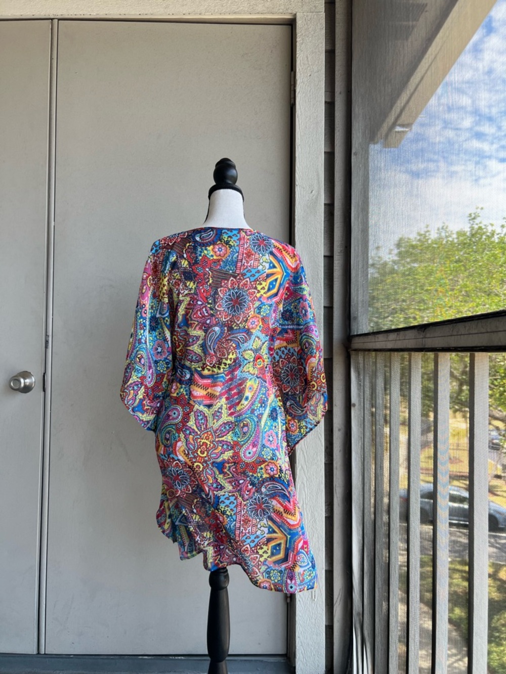 Bleu Rod Beattie Multicolor Paisley Swim Coverup - Picture 9 of 12